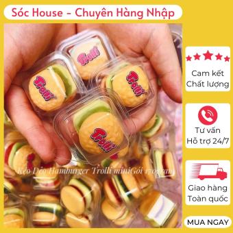 Kẹo dẻo Trolli Mini Burger [ CỰC NGON ] Kẹo dẻo Trolli Đức mềm dẻo dai, thơm hương vị trái cây
