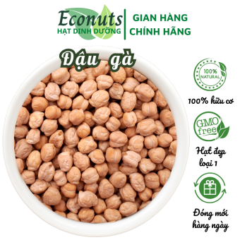 Đậu gà tươi sống hữu cơ organic túi 500gr ECONUTS làm sữa hạt, ăn dặm cho bé nhập khẩu Mỹ
