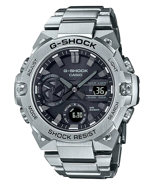 Đồng hồ nam dây thép casio g-shock gst-b400d-1adr chính hãng bảo hành 5 năm pin trọn đời