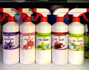 500ML CHAI XỊT - khử khuẩn,thơm phòng, đuổi muỗi : sả chanh, quế, bạc hà,....