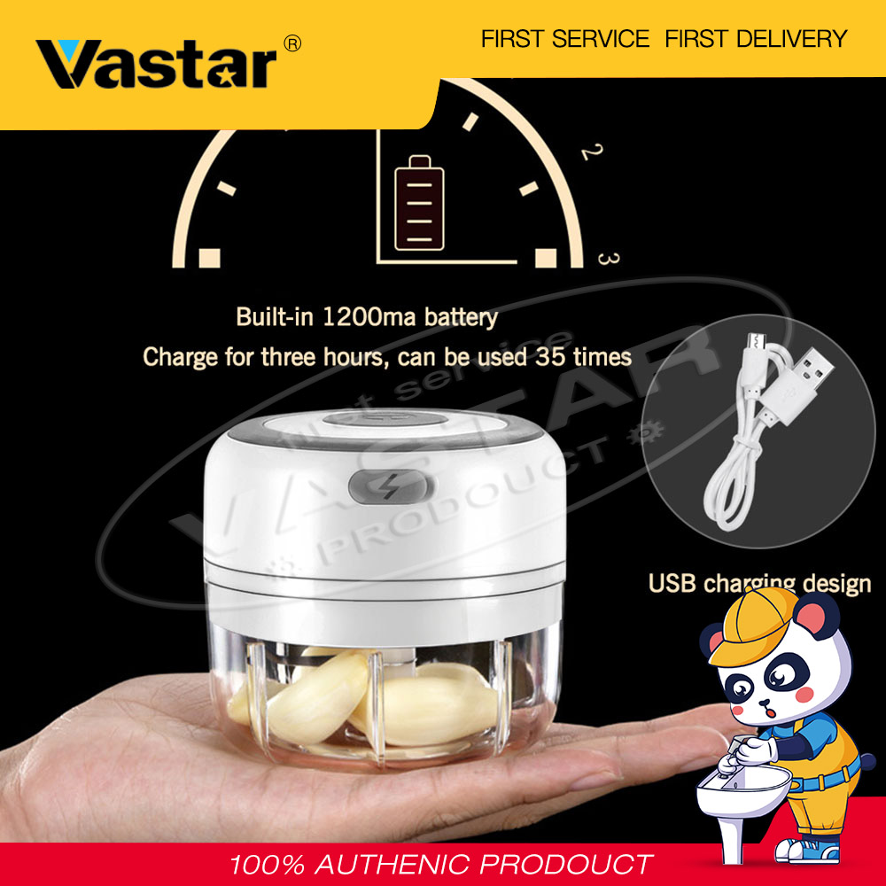 Vastar Máy Nghiền Tỏi Điện 250Ml, Mini Rau Máy Xay, Cầm Tay Chopper, Phụ Trợ Nấu Ăn Máy, Không Dây Cắt