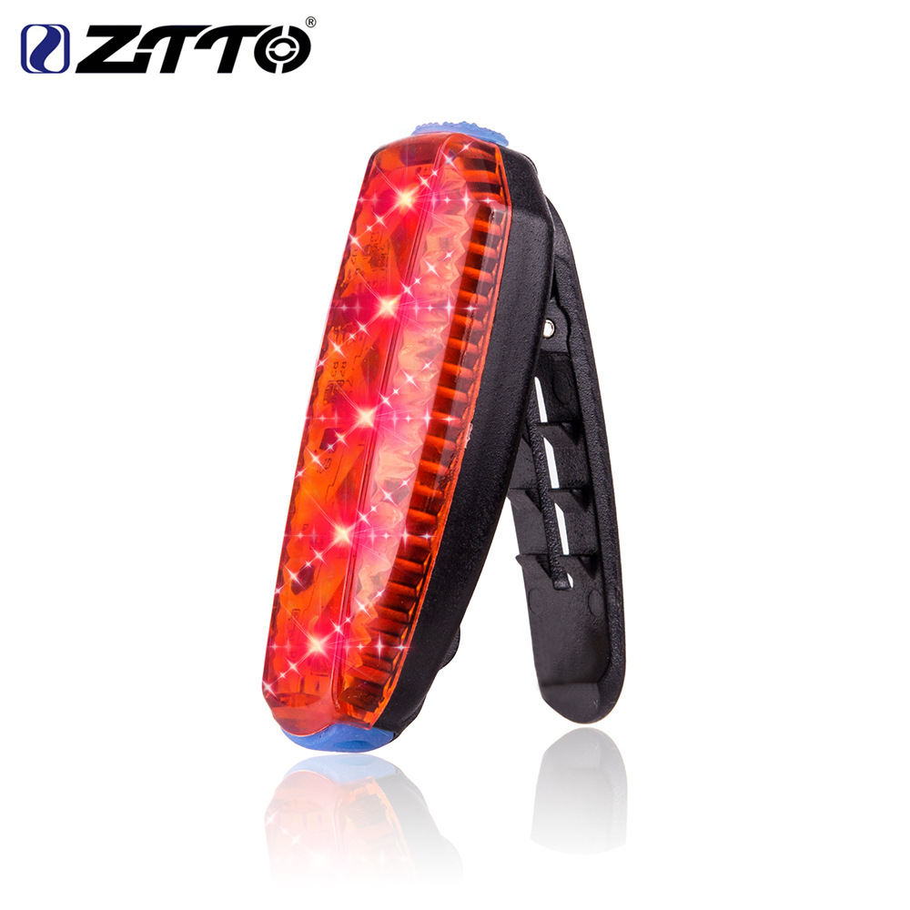ZTTO LED Bicycle Tail Light Running Clip Bag USB Light Waterproof Outdoor Sports Rechargeable Road B