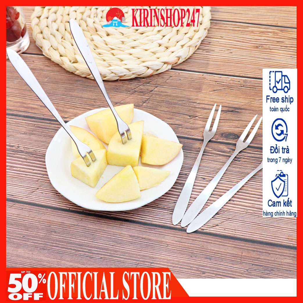 Dĩa ăn hoa quả inox tiện dụng