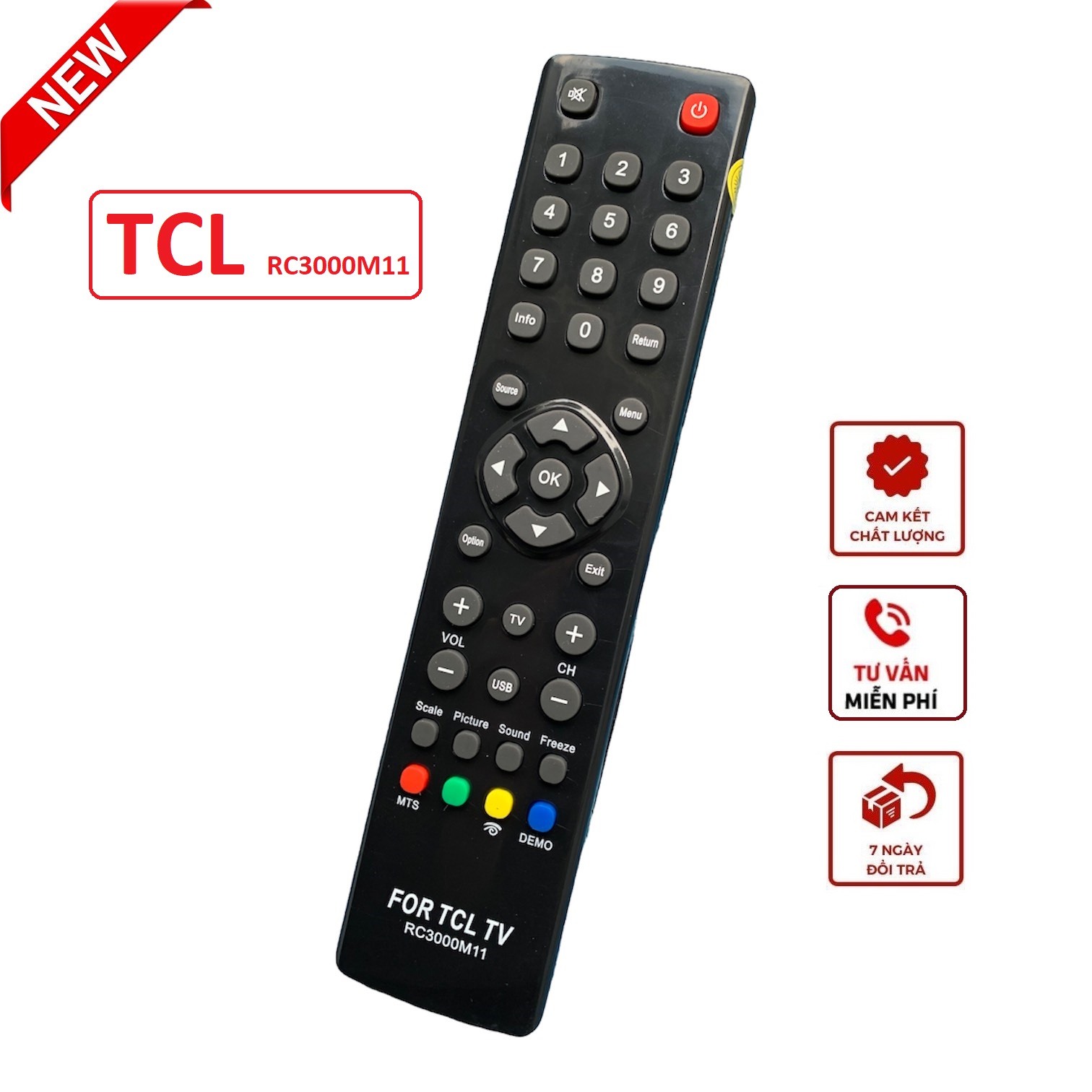 Điều khiển tivi tcl rc3000m11 led/lcd tv - hàng tốt