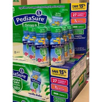 Thùng 24 Chai Sữa Nước Pediasure Grow&Gain With Fiber Hương Vani 237ml - Mỹ (mẫu mới) 7/2023