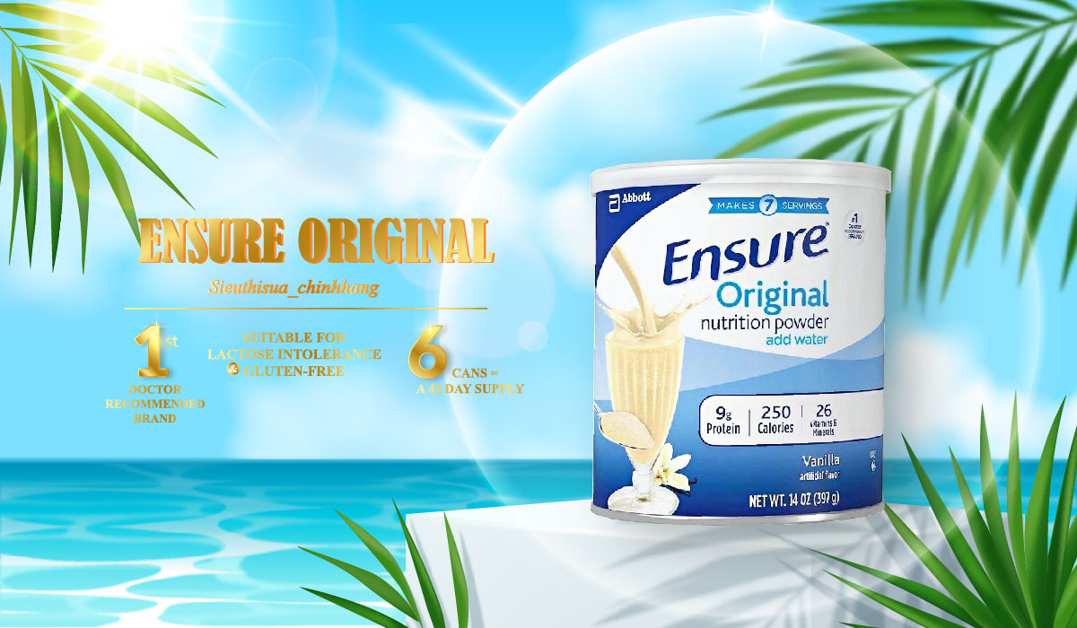 Sữa bột Ensure Mỹ Original Nutrition Powder 397g date 2023