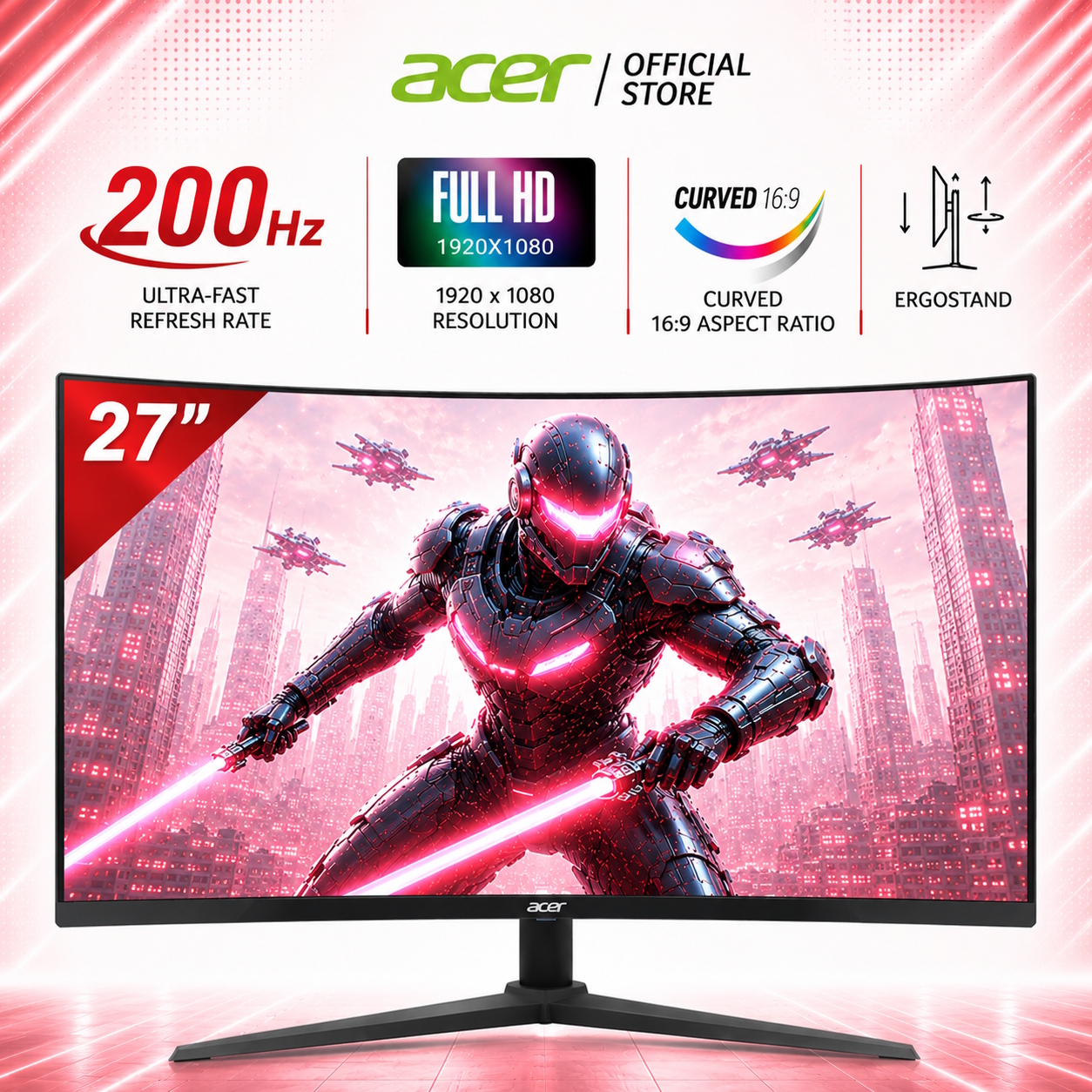 New 300Hz Refresh Rate] Acer Nitro VG250Q F 24.5-Inch FHD IPS