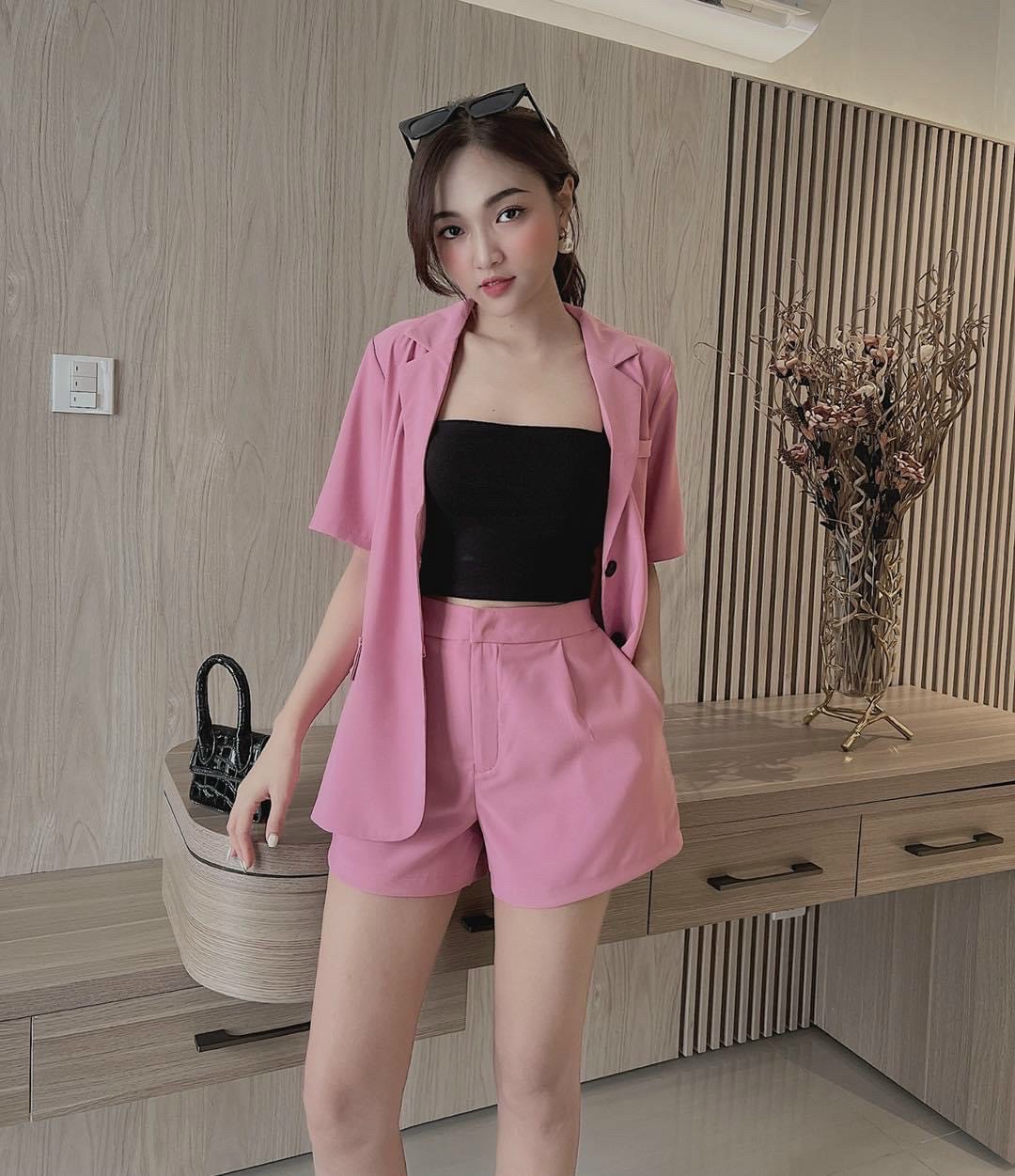 Sét vét 3 món áo tay ngắn kèm áo lót cotton + quần đùi phong cách nhẹ nhàng