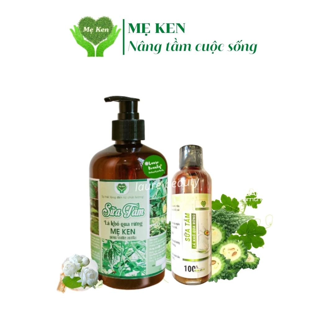 Sữa tắm lá khổ qua rừng mẹ ken, sữa tắm cho bé mẹ bầu và sau sinh, làm sạch, tri rôm sảy, mẩn ngứa, dị ứng, hăm tã trẻ em, tri viêm da, mụn nhọt và mùi hôi cơ thể mẹ ken