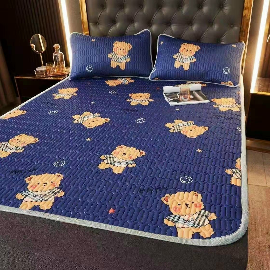 Chiếu điều hòa  cao su non 5D loại 1m6  tặng kèm 2 vỏ áo gối