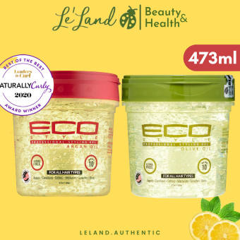 Gel tạo kiểu tóc Eco Style Olive Oil Nourishing Jar Hair Styling Gel 473ml của Mỹ - Leland