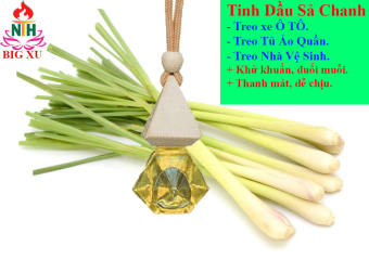 TINH DẦU SẢ CHANH TREO XE TỦ QUẦN ÁO PHÒNG VỆ SINH KHỬ MÙI HÔI THƠM NGÁT CHỐNG SAY XE HIÊU QUẢ.
