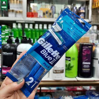 Bịch 2 cây dao cạo râu 2 lưỡi Gillette Blue II Plus Fixed