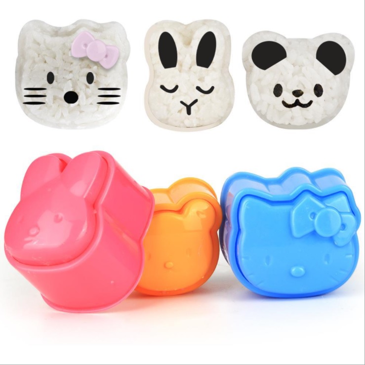 Set 3 khuôn làm cơm bento cho bé