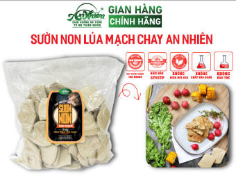 1KG Sườn Non Lúa Mạch Chay An Nhiên, Thịt Chay, Thực Phẩm Chay Dinh Dưỡng, Thuần Chay Healthy