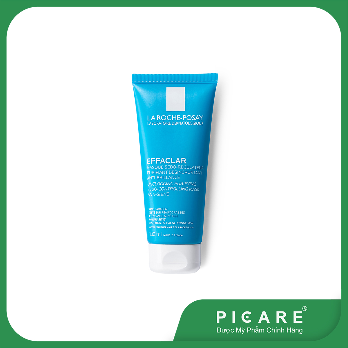 [GIẢM 20K ĐƠN 399K] La Roche Posay  Mặt Nạ Bùn Effaclar Sebo-Controlling Mask 100ml