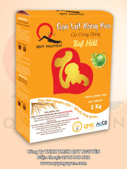 Gạo Lứt Nàng Hoa Quy Nguyên (2kg) - Gạo Nàng Hoa Thầy Tuệ Hải - Chùa Long Hương