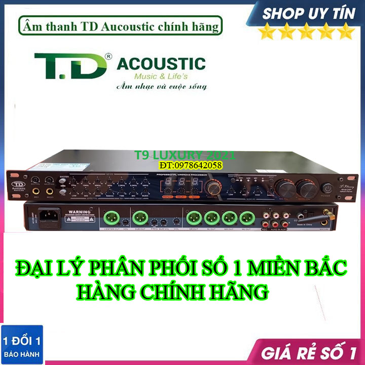 vang cơ td acoustic t9 -Vang cơ lai số TD Acoustic T9 Luxury 2023 cho Bộ dàn karaoke hát cực ngọt