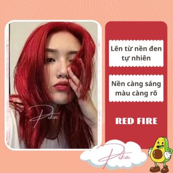 Thuốc Nhuộm Tóc Màu ĐỎ LỬA Không Tẩy | Pika