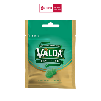Kẹo dẻo VALDA Vị bạc hà truyền thống – Túi Zip 20g