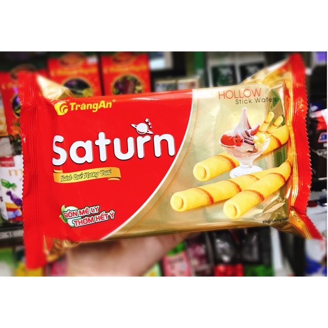 Bánh quế hương vani Saturn 60g, giòn ngon mê ly