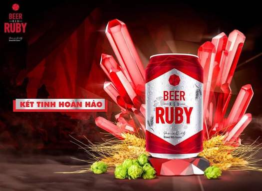 THÙNG BIA RED RUBY 24 LON X 330ML BẬT RUBY ĐỎ TRÚNG NGỌC ĐỎ RUBY SẢNG KHOÁI TẠI NHÀ