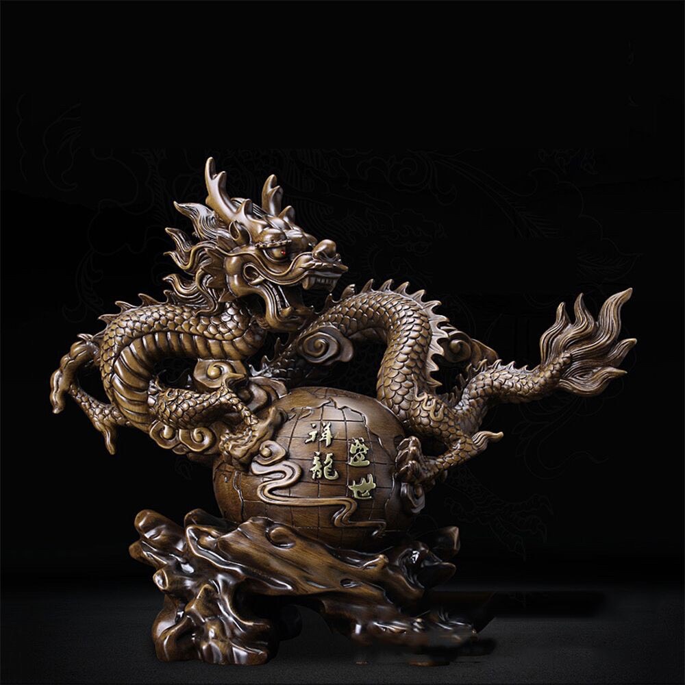 Tượng rồng phi long vật phẩm phong thủy quà tặng trang trí An Nam Decor