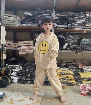 Sét Bộ Nỉ Trẻ Em drew Dành Cho Trẻ 15-25kg