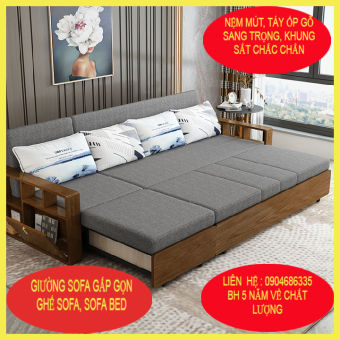 Giường Sofa Gấp Gọn Thành Ghế, Ghế Sofa Đa Năng, Giường Sofa Thông Minh Kích Thước 1m2 x 1m95 - TOPSKY