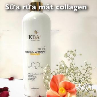 Sữa rửa mặt trắng da collagen KBA 500ml