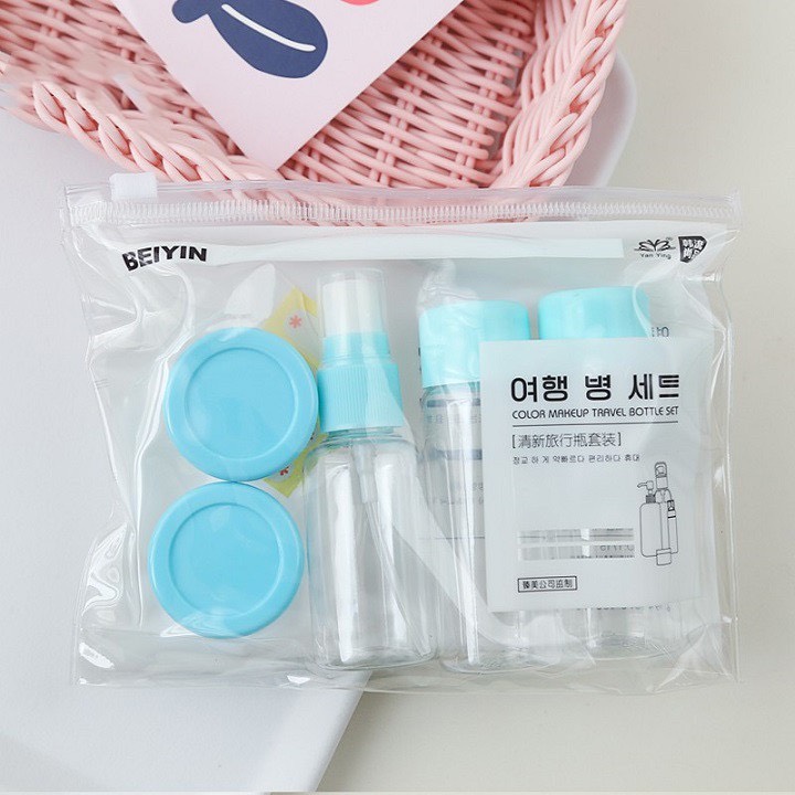 Bộ chiết mỹ phẩm 6 món minigirl, lọ chiếc mỹ phẩm du lịch tiện ích b1