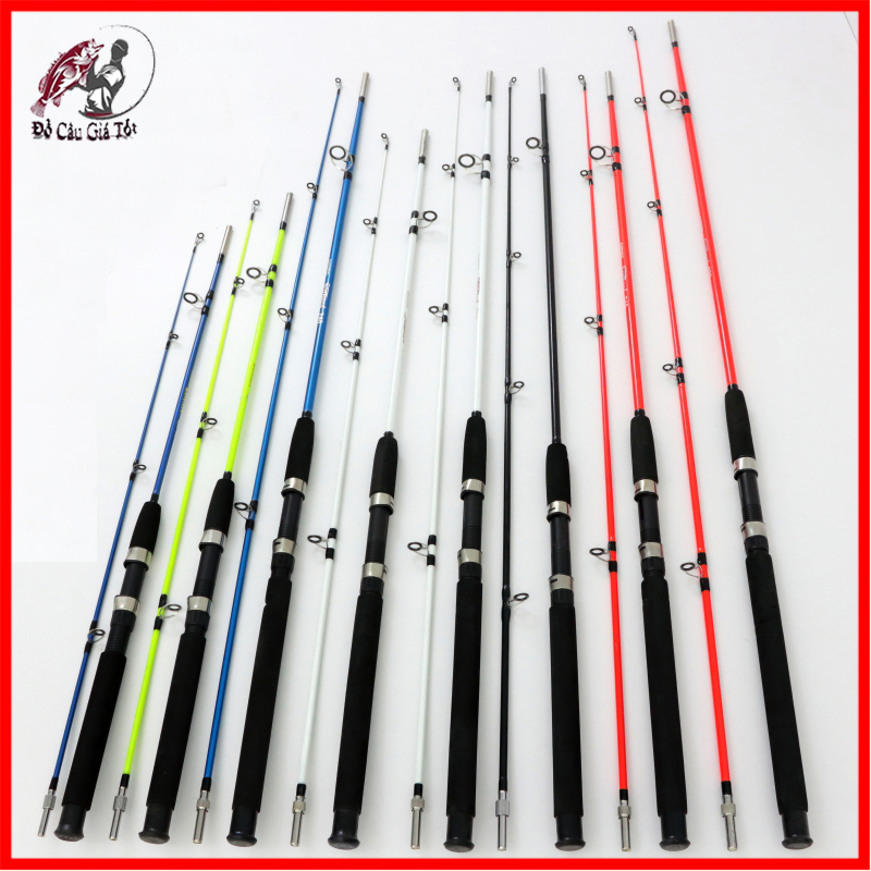 Cần câu shimano scarboard, cần 2 khúc đặc, cần câu lancer, cần câu máy
