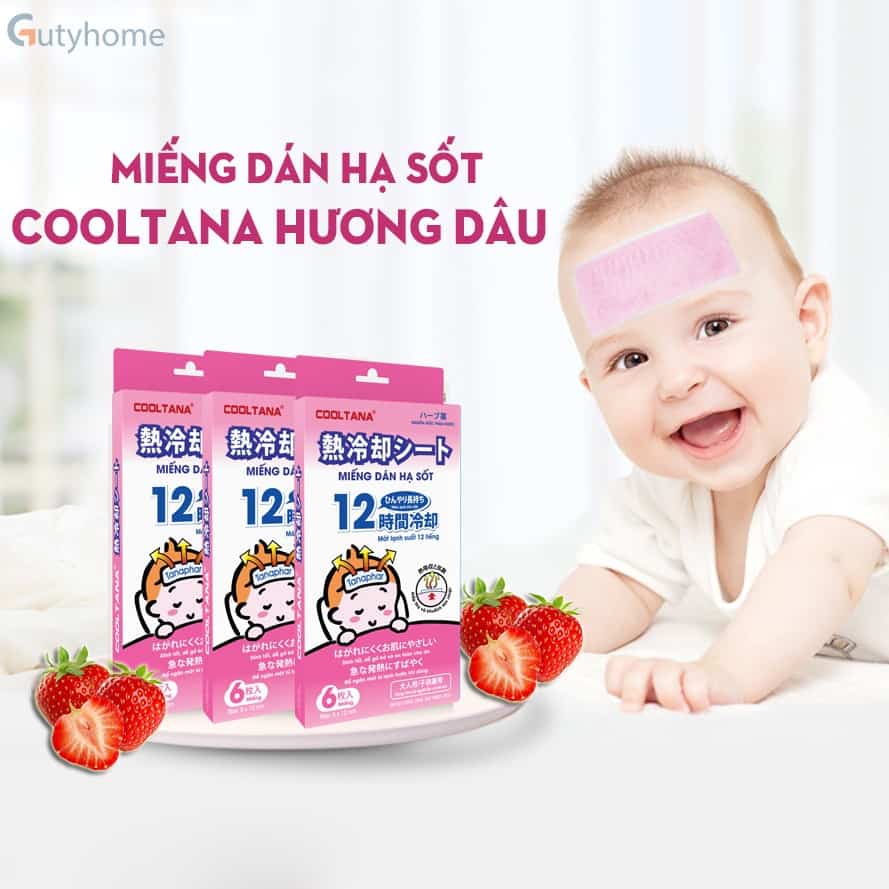 (Chính Hãng) Miếng dán hạ sốt Cooltana Hộp 6 miếng