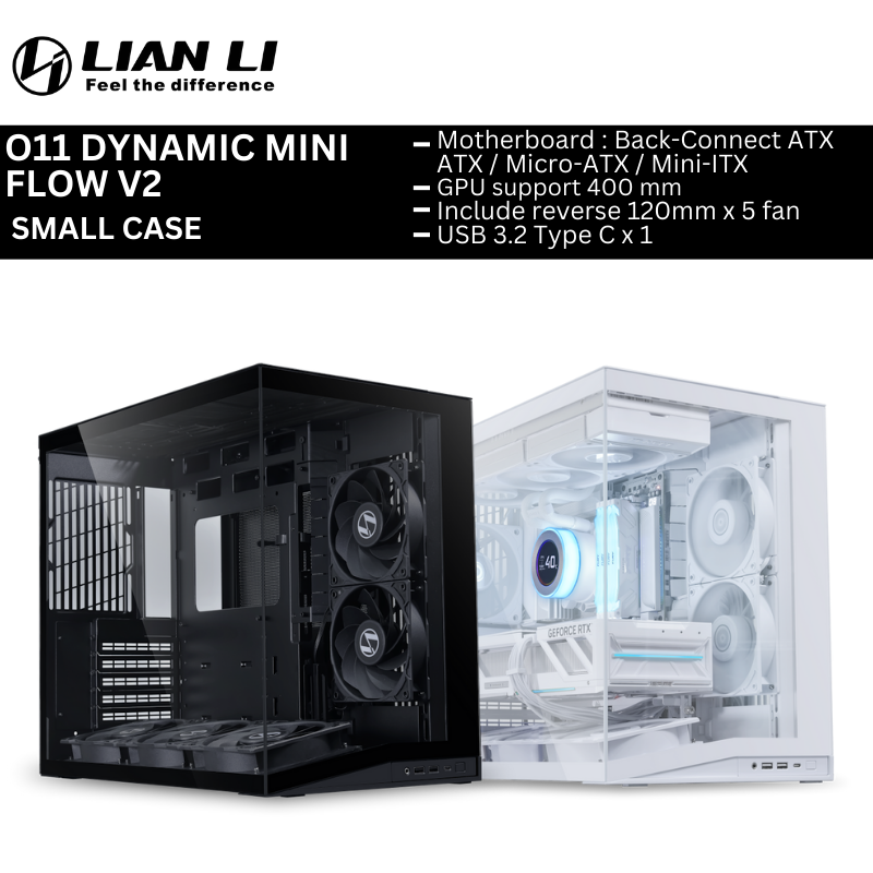Lian Li O11 Dynamic Mini - Compact Pc Case With Rgb Lighting
