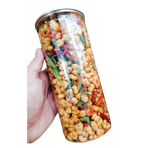 [HCM] Bắp (ngô) sấy giòn tẩm gia vị kèm khô bò sợi lá chanh, món  ăn vặt tiện lợi  bắp chiên ớt loại ngon hũ 300gr - Ăn vặt Unni