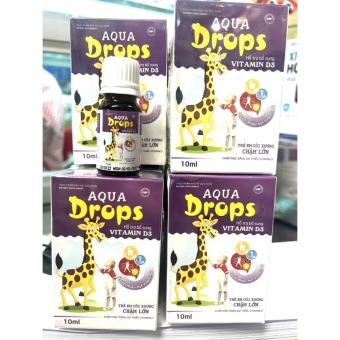 Aqua rops D3 bổ sung Vitamin D3 & K2 Mk7 giúp hấp thụ canxi hiệu quả, giúp xương và răng chắc khỏe