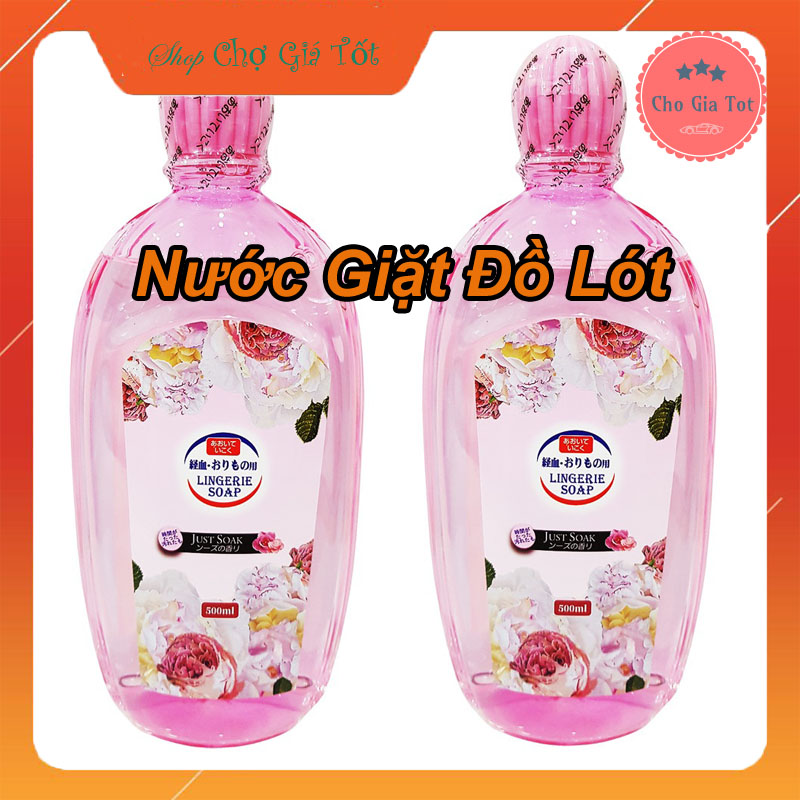 Combo 2 chai nước giặt quần áo lót đồ lót chuyên dụng Hando 500ml