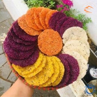 Bánh khẩu chí chọp thơm ngon loại 1 (túi 1kg) Đặc sản bánh khẩu xén, khẩu chí chọp (bánh giòn tan) người Thái Mường Lay