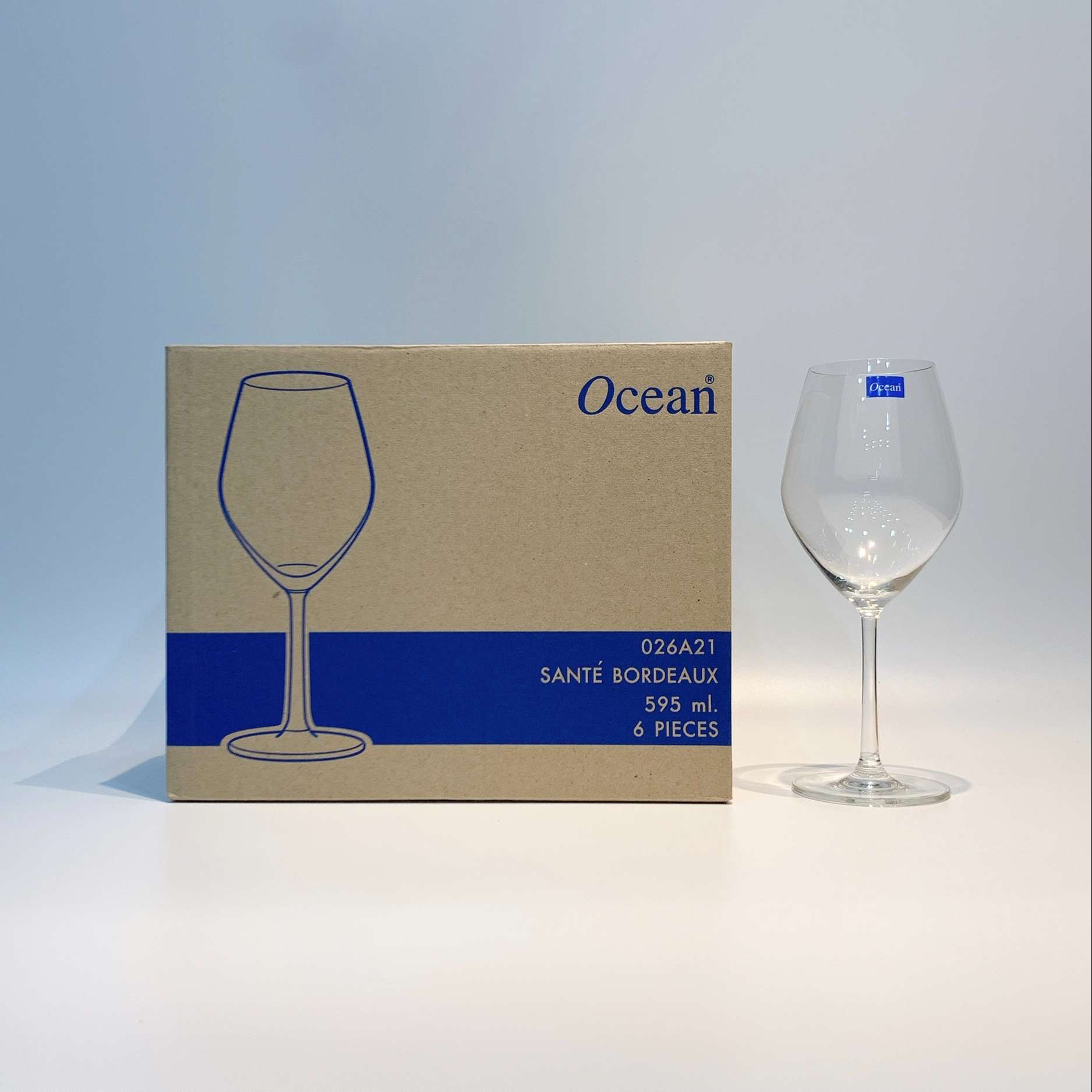 Bộ 6 ly rượu vang sante bordeaux 595ml ocean thái lan