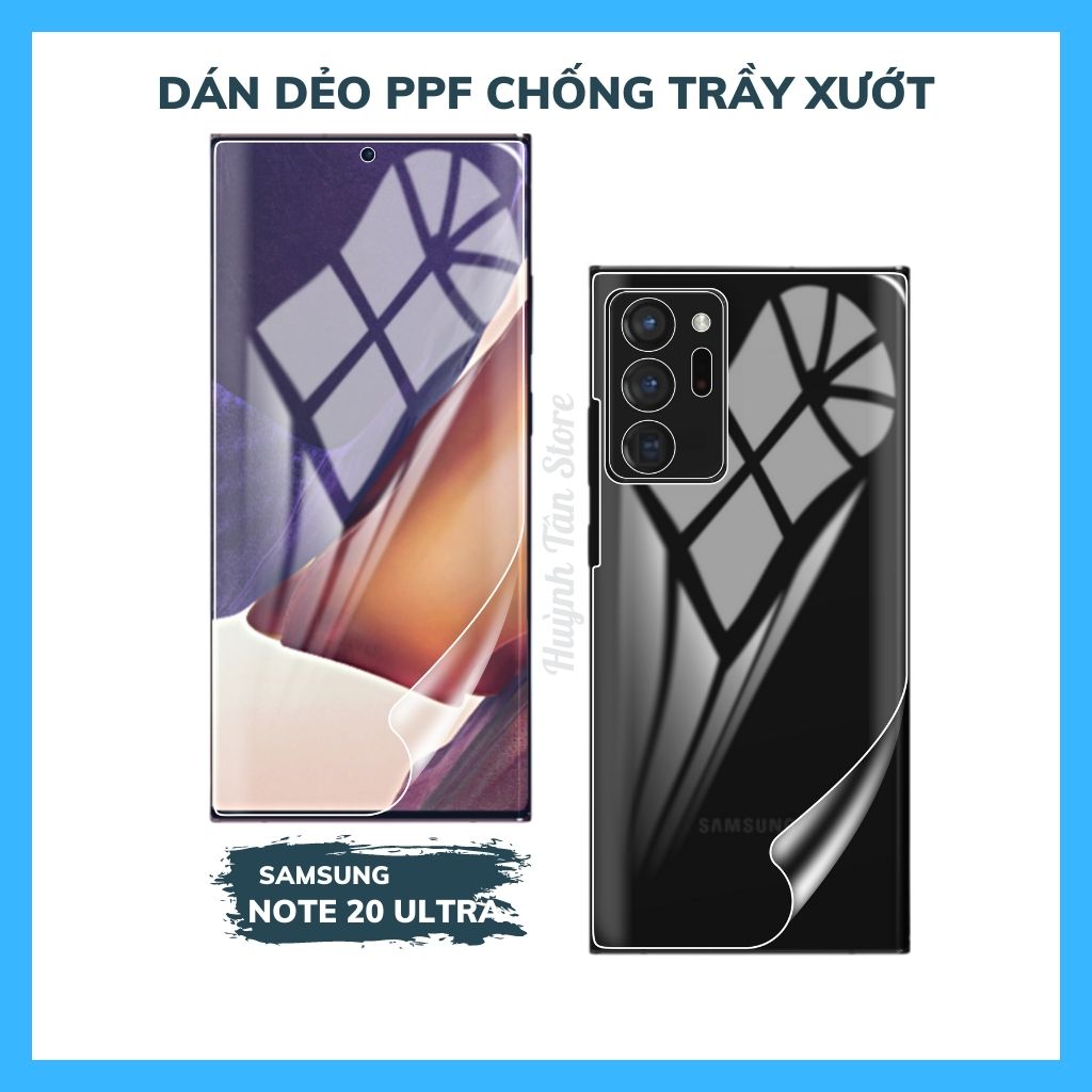 [HCM]Miếng dán PPF cho Samsung Galaxy Note 20 Ultra bảo vệ toàn diện (Tặng 1 Miếng Dự Phòng).