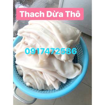 1KG -THẠCH DỪA THÔ NGUYÊN CHẤT - THẠCH DỪA ÉP KHÔ NGUYÊN TẤM