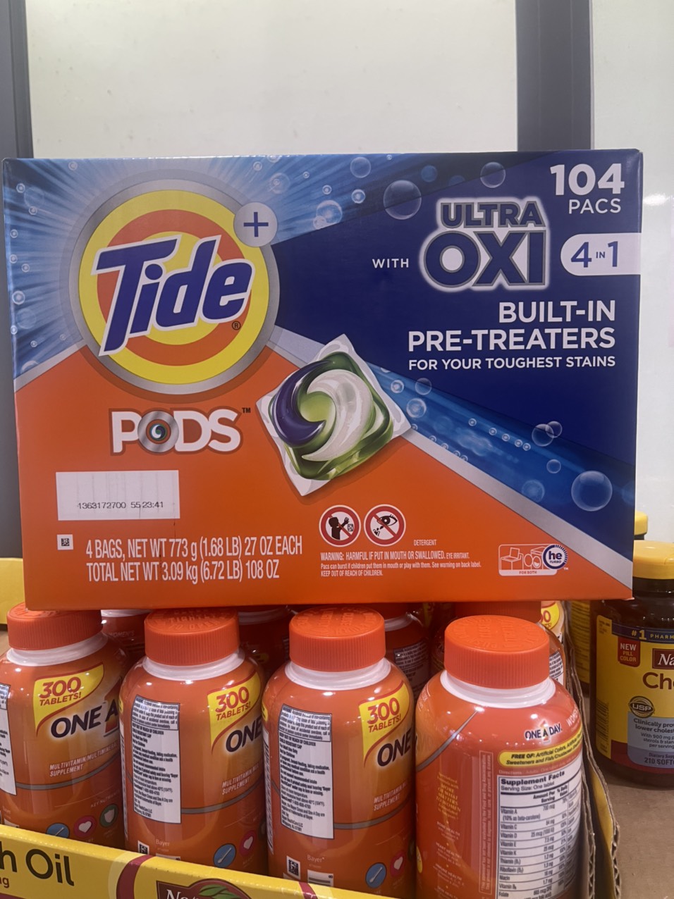 [HCM] Thùng Giấy 104 Viên Giặt Xả Tide Pods Của Mỹ