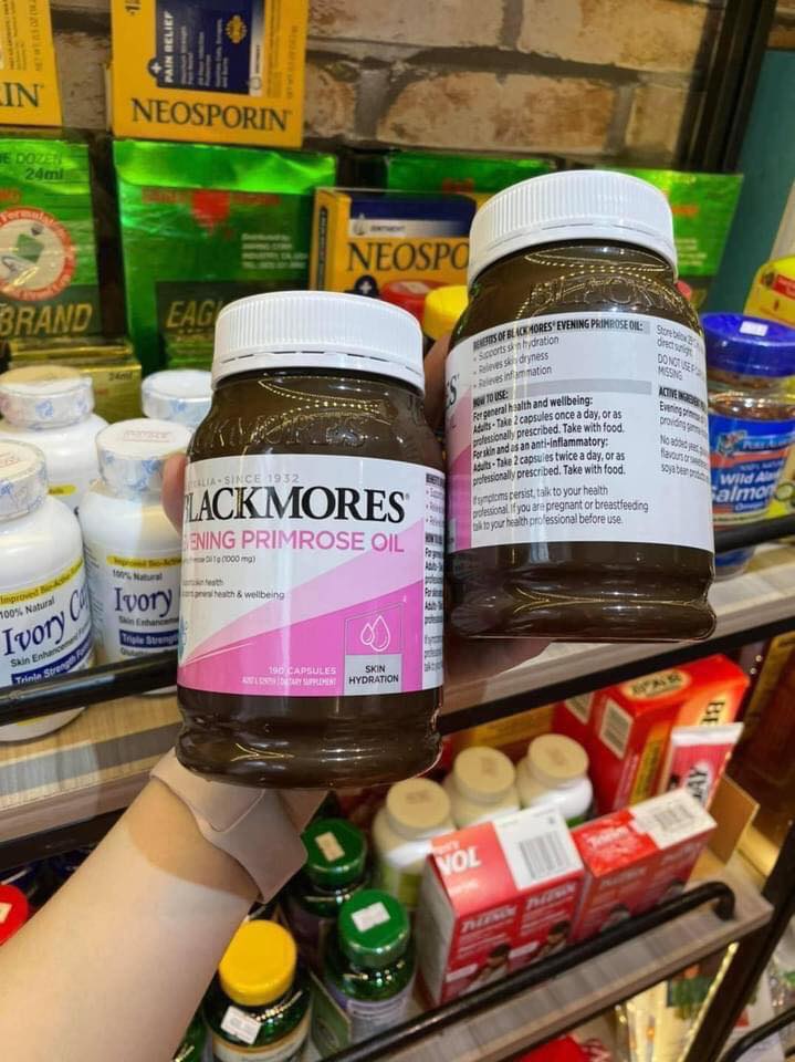 Tinh Dầu Hoa Anh Thảo Blackmores Evening Primrose Oil 190 viên hàng Úc