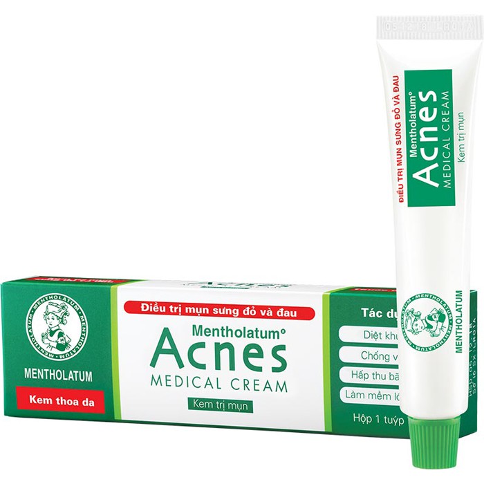 Kem bôi mụn sưng đỏ và đau Acnes Medical 18g