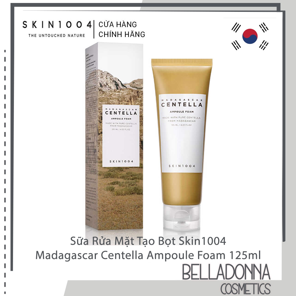 Sữa Rửa Mặt Tạo Bọt Làm Sạch Sâu, Dịu Nhẹ Chiết Xuất Rau Má Skin1004 Madagascar Centella Ampoule Foam 125ml