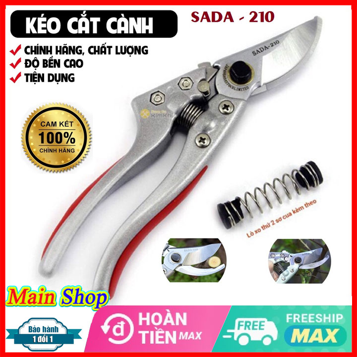 Kéo Cắt Cành Cây, Kéo Sada cao cấp - kiềm bấm cành cây - kéo tỉa cây cảnh.