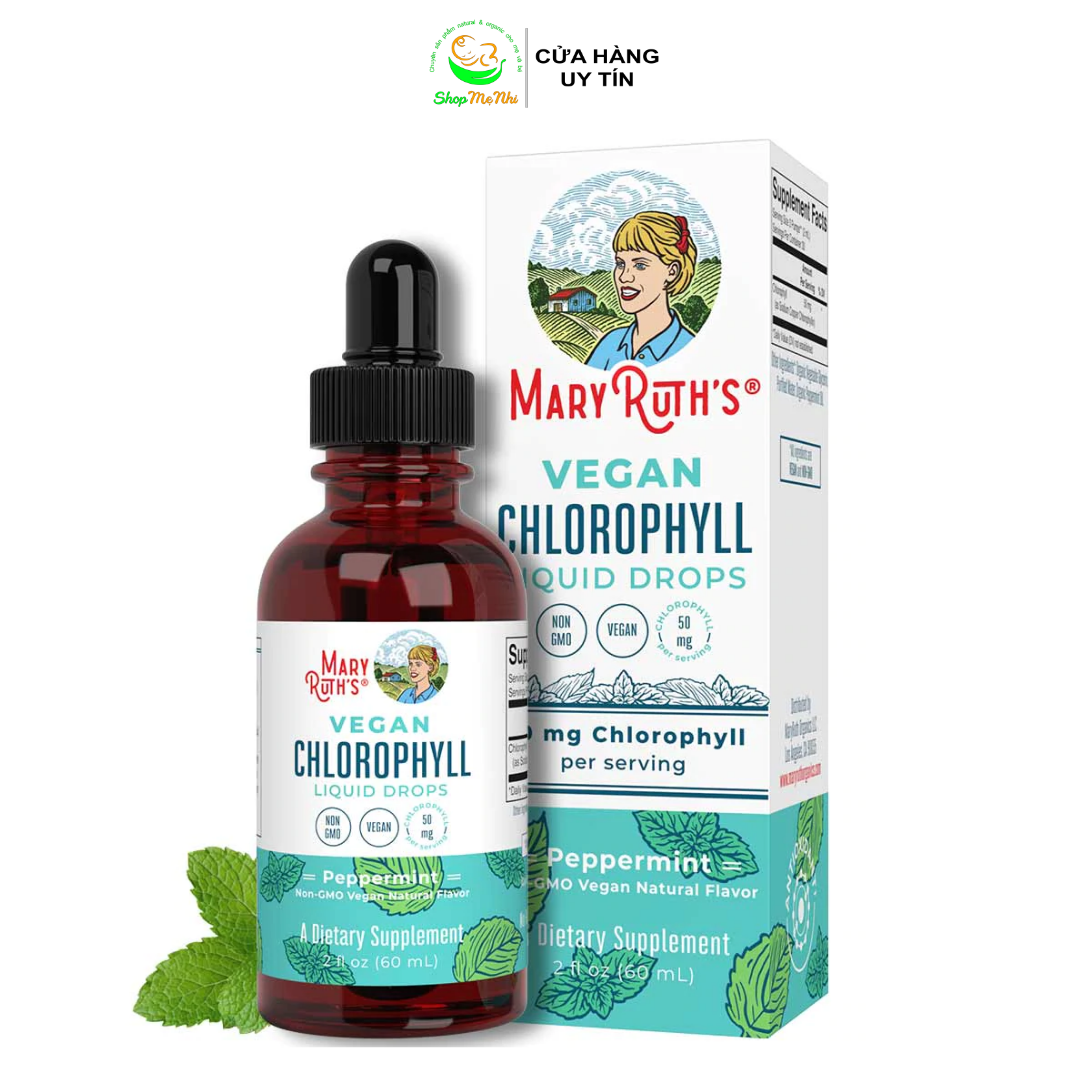 Nước diệp lục hữu cơ Chlorophyll Liquid Mary Ruth’s 60ml