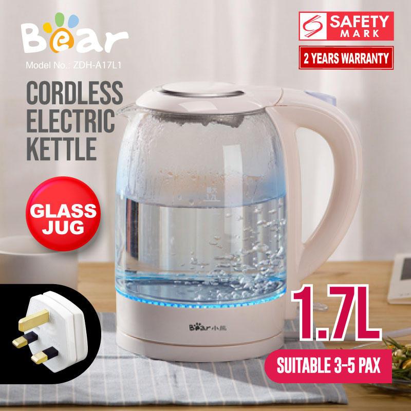 Home 2Liter Electric Kettle Borosilicate Glass Kettle 0.8Liter Glass