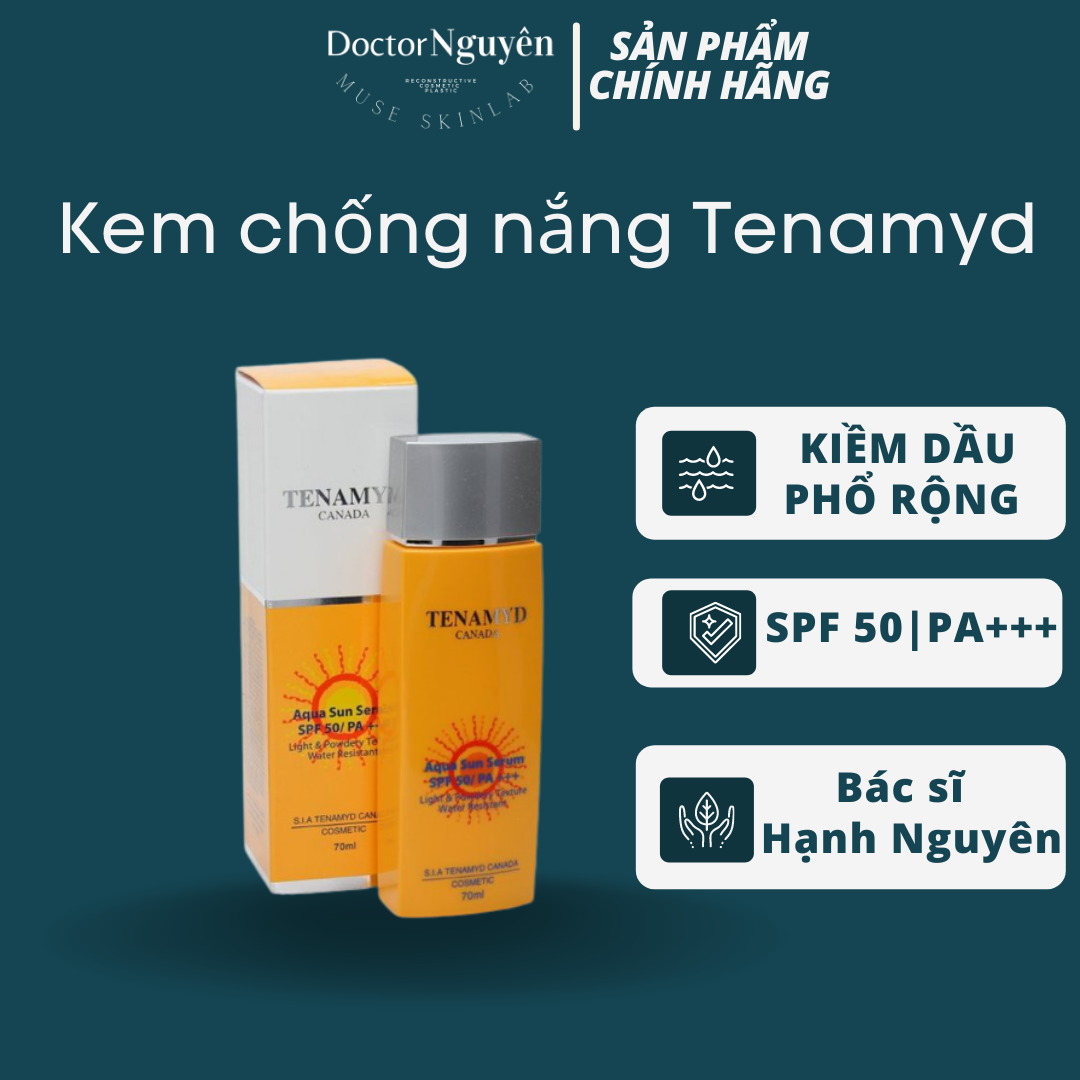 Tinh Chất Chống Nắng TENAMYD Aqua Sun Serum SPF50/PA+++ (70ml