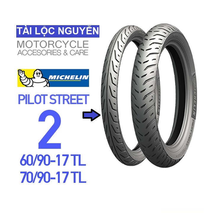 Vỏ michelin pilot street 2 size 70/90-17